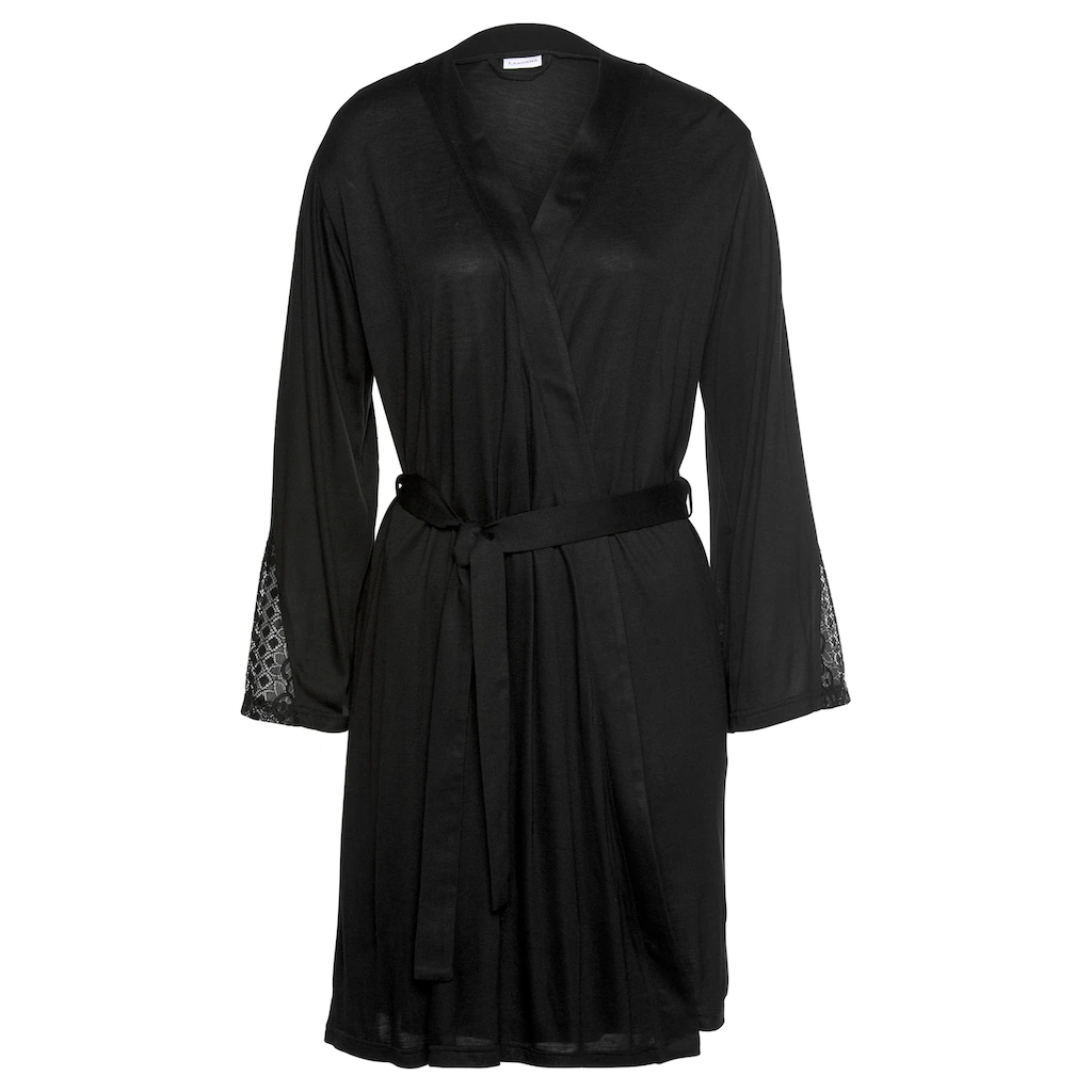 LASCANA Kimono mit langen Ärmeln und Spitzen-Details online kaufen Zeitbegrenzte Promotion