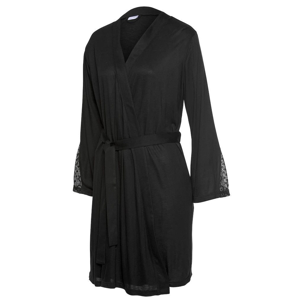 LASCANA Kimono mit langen Ärmeln und Spitzen-Details online kaufen Zeitbegrenzte Promotion