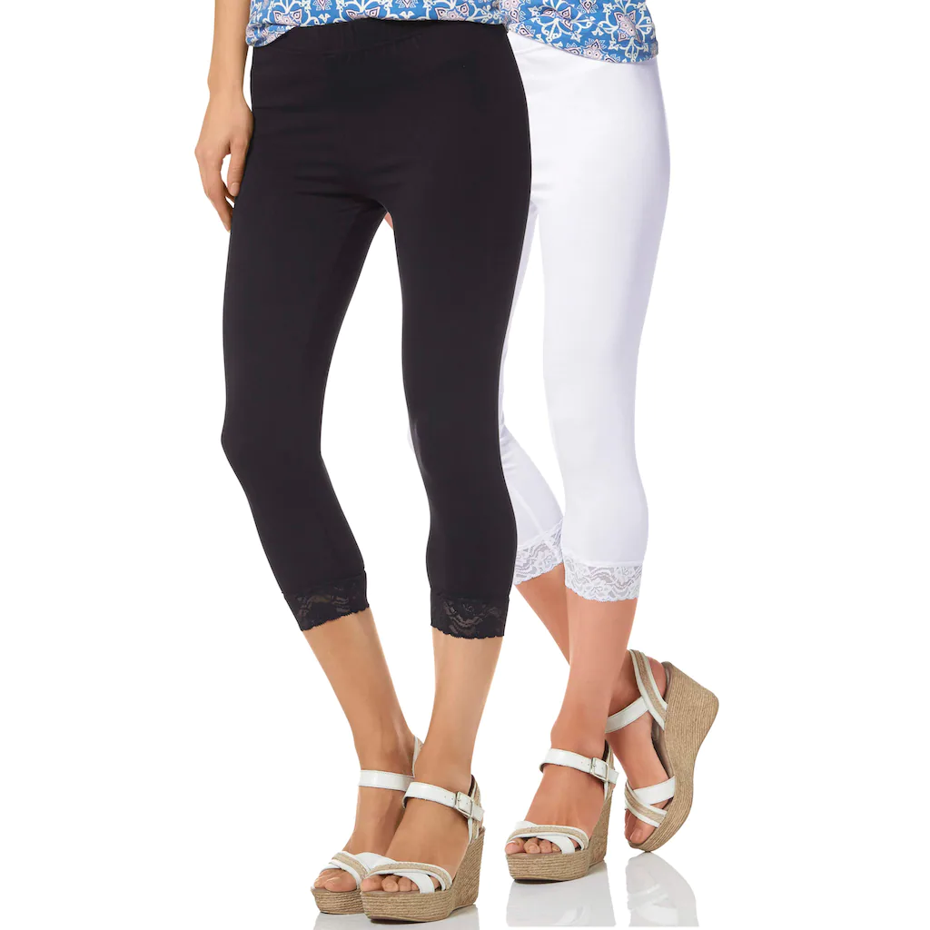 Boysen's Leggings (Packung 2er-Pack) mit Spitze Verkauf
