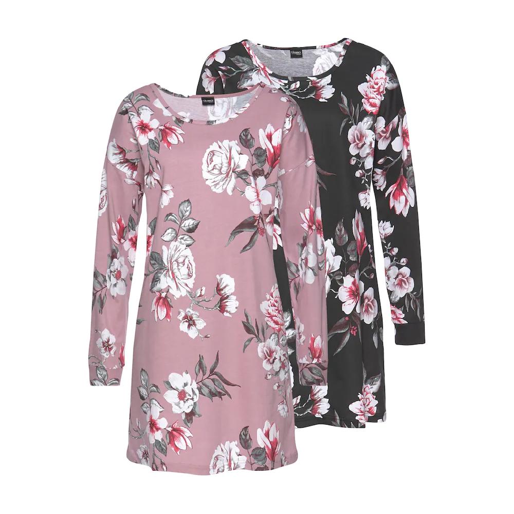 Vivance Dreams Sleepshirt (2er-Pack) mit Blumendruck bestellen Black Friday