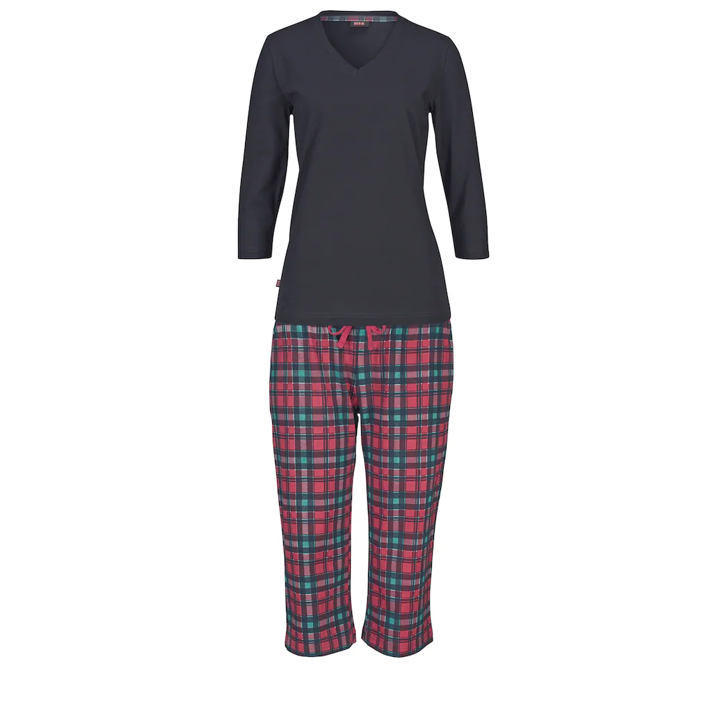 H.I.S Capri-Pyjama mit elastischem Tunnelzugbund online kaufen Weihnachtsangebot