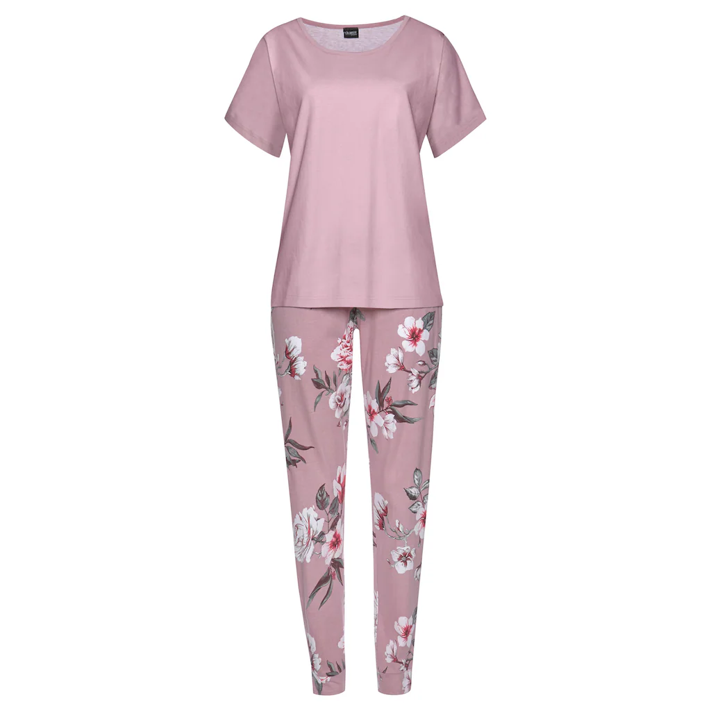 Vivance Dreams Pyjama (4 tlg. 2 Stück) mit Blumendruck kaufen Top Angebot
