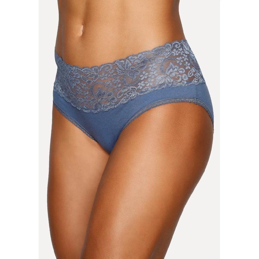 Vivance Slip (3er-Pack) aus elastischer Baumwolle mit floraler Spitze ▷ für Neueste Mode