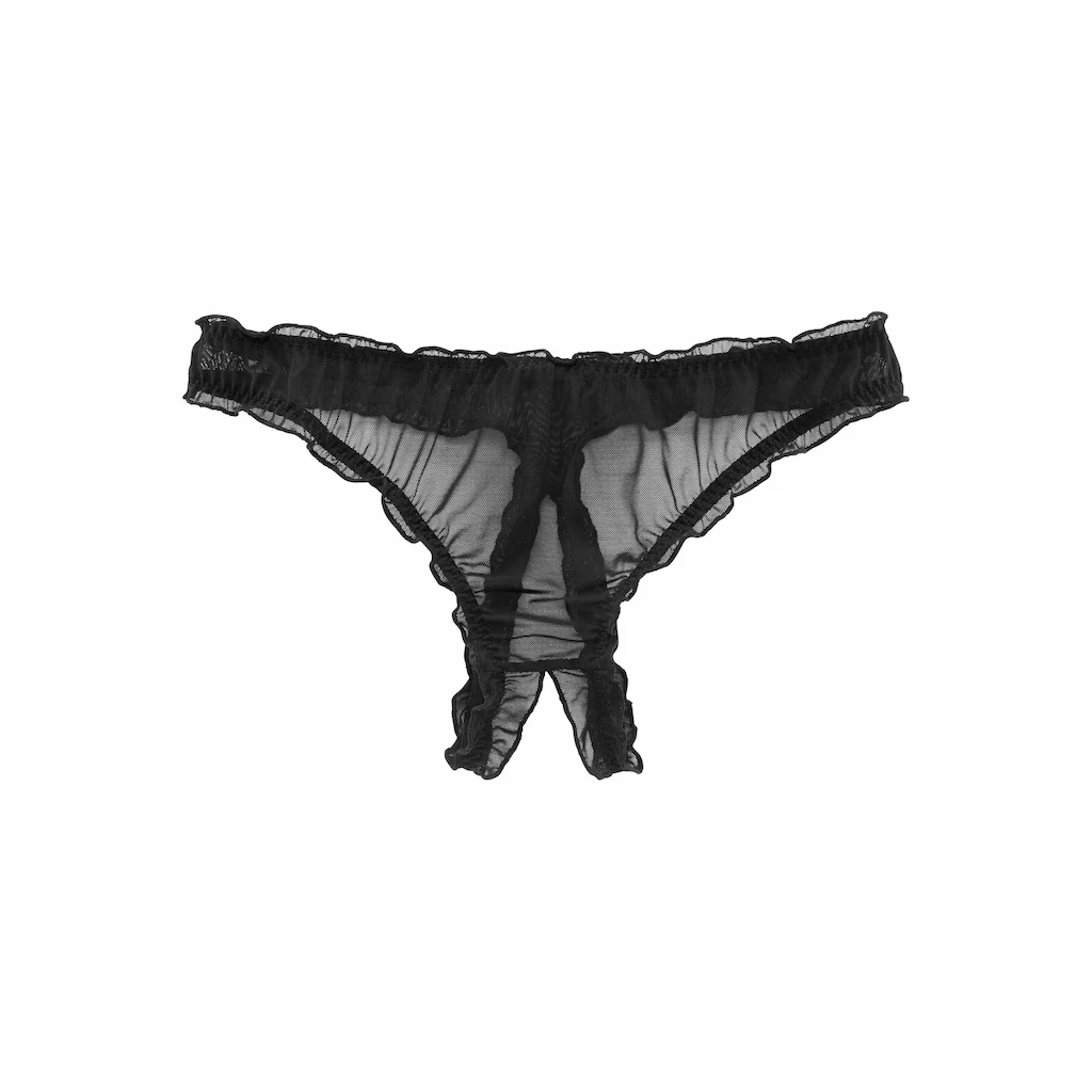petite fleur gold String-Ouvert mit gerüschter Kante bestellen Saisonale Angebote