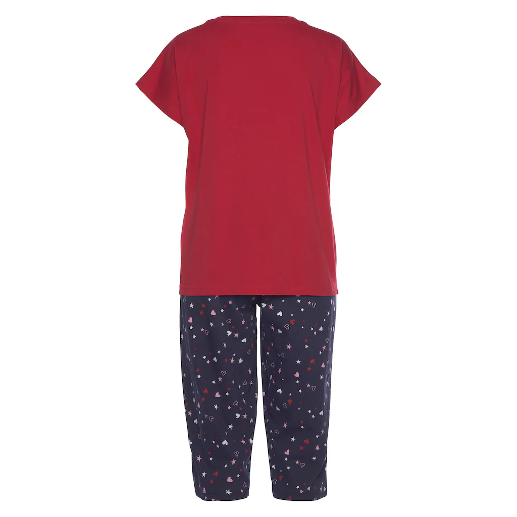 Vivance Dreams Capri-Pyjama (2 tlg.) mit niedlichem Herzen-Sterne-Druck online kaufen Kostenlose Rückgabe