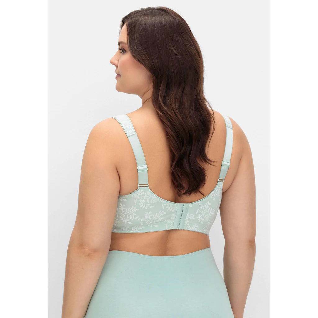 Sheego Entlastungs-BH »Große Größen« ohne Bügel als 2er Pack in floral und uni ▷ für Nur für heute