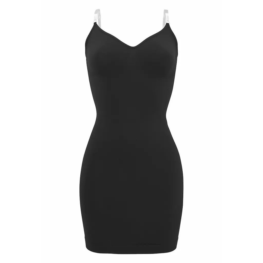 LASCANA Shaping-Kleid SEAMLESS mit transparenten Trägern Shape wear Basic Bis zu 55% Rabatt