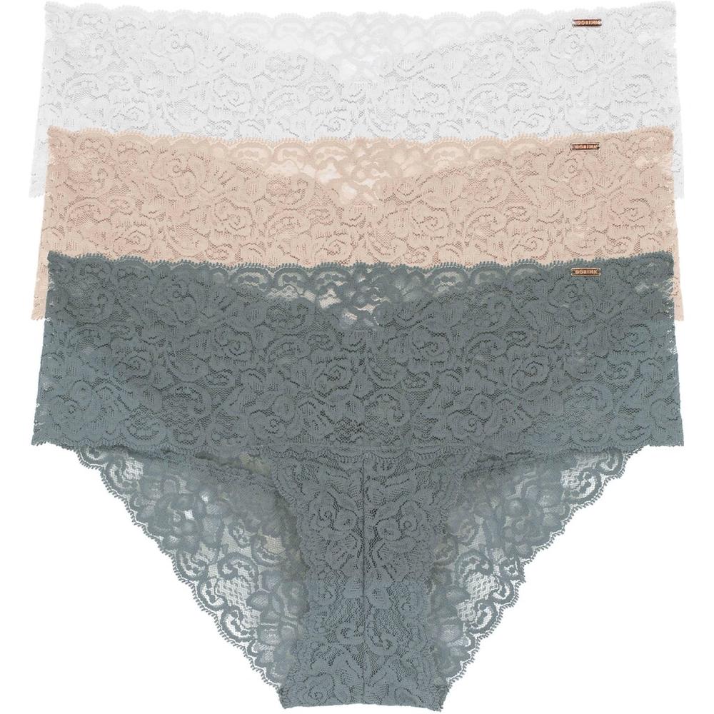 Dorina Slip »Lana« (3er Pack) mit floraler Spitze online kaufen Kostenloser Versand international