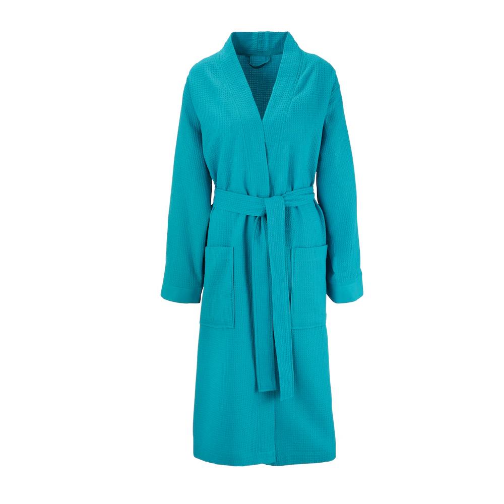 my home Unisex-Bademantel »Vanessa« (1 St.) Taschen Damen & Herren Waffelpiqué leichte Qualität S-3XL im Sale Black Friday Preise