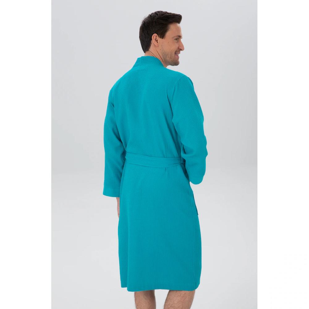 my home Unisex-Bademantel »Vanessa« (1 St.) Taschen Damen & Herren Waffelpiqué leichte Qualität S-3XL im Sale Black Friday Preise