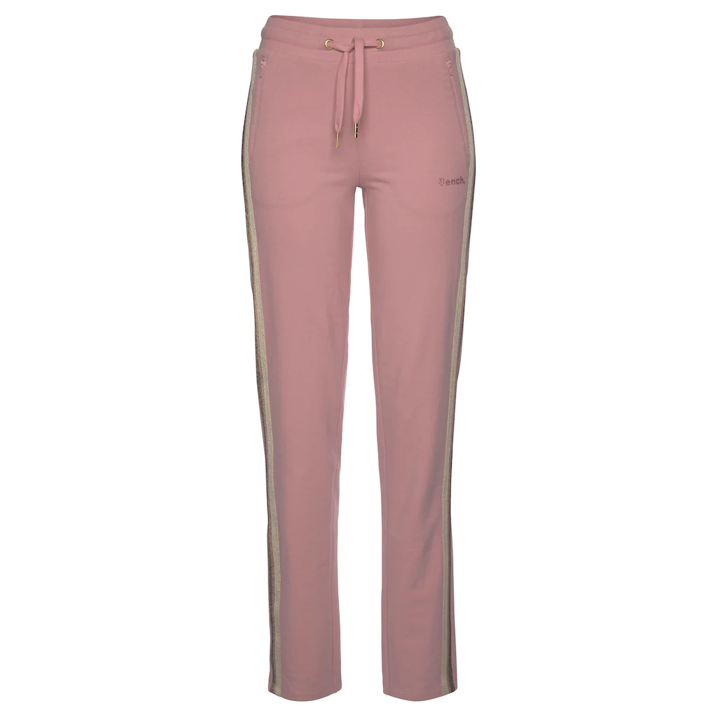 Bench. Loungewear Relaxhose mit Glitzer Seitenstreifen Loungeanzug Versandkostenfrei