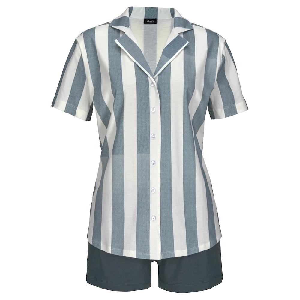 Vivance Dreams Shorty mit Bindeband am streifigen Hosenbund Blitzangebot