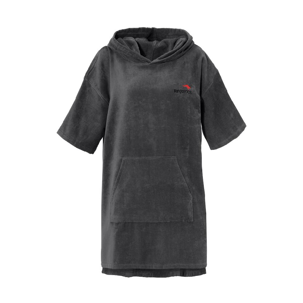 KangaROOS Badeponcho »Summer ideal für Sauna Spa & im Urlaub Damen & Herren« (1 St.) Surfponcho mit Bauchtasche 100% Baumwolle Frottee Nur für heute