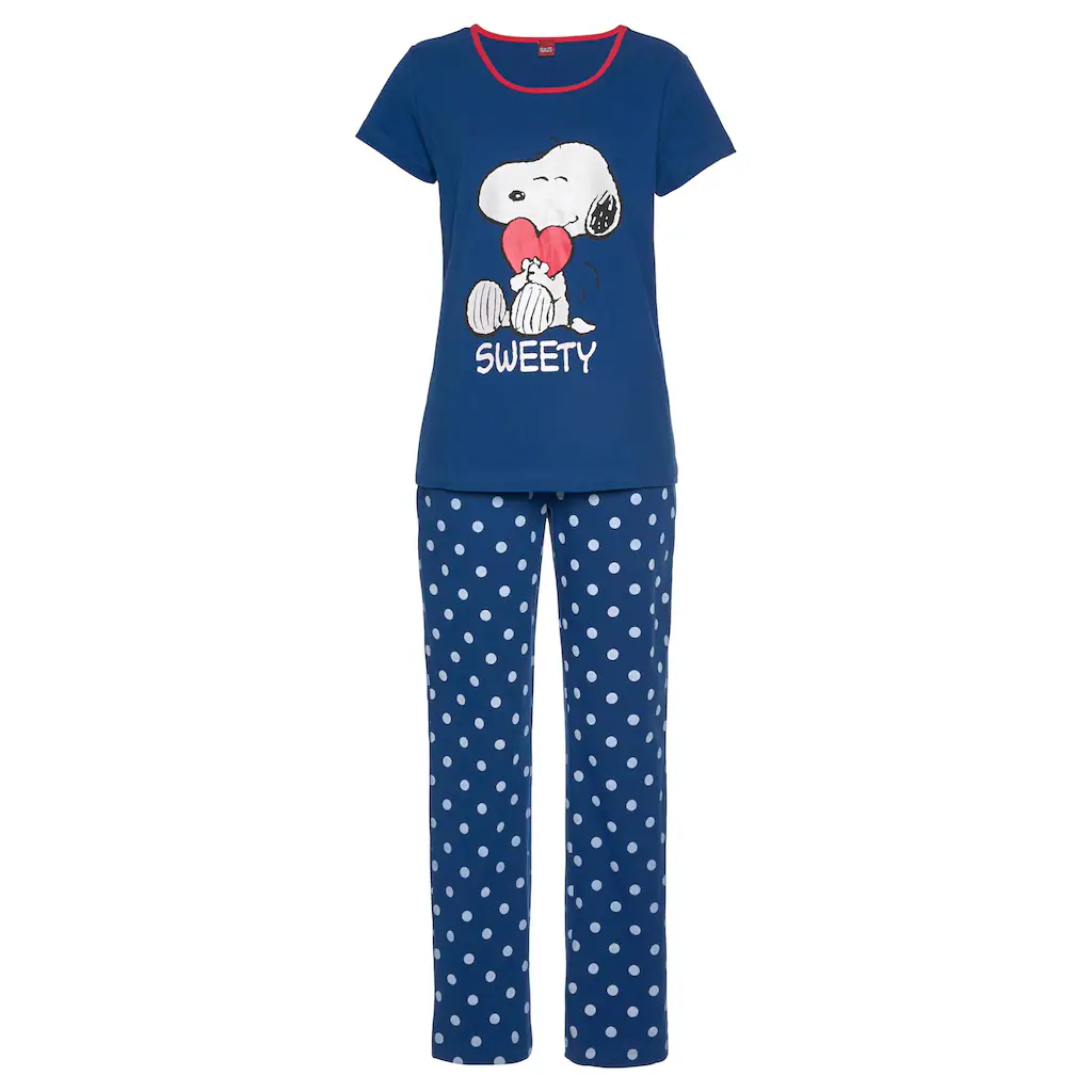 Peanuts Pyjama mit Punkten online kaufen Sonderangebot der Fabrik