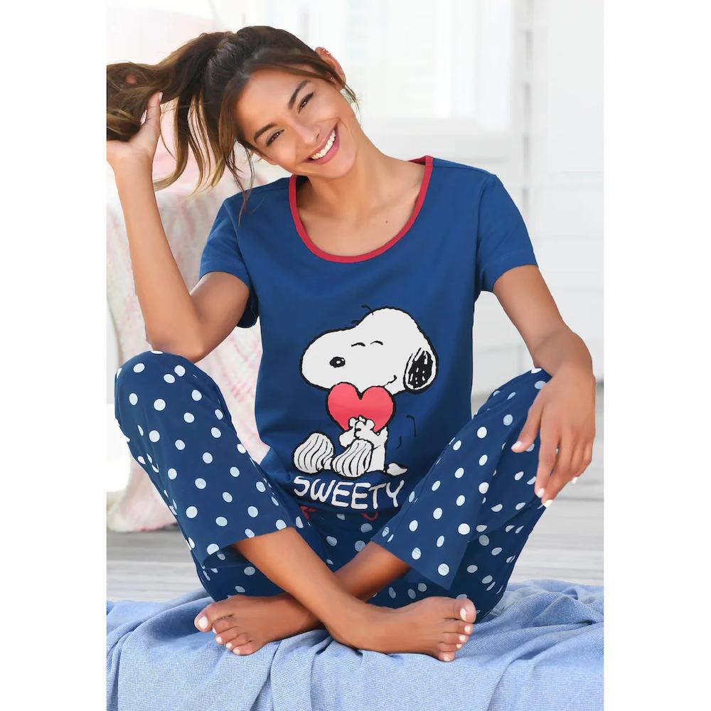 Peanuts Pyjama mit Punkten online kaufen Sonderangebot der Fabrik