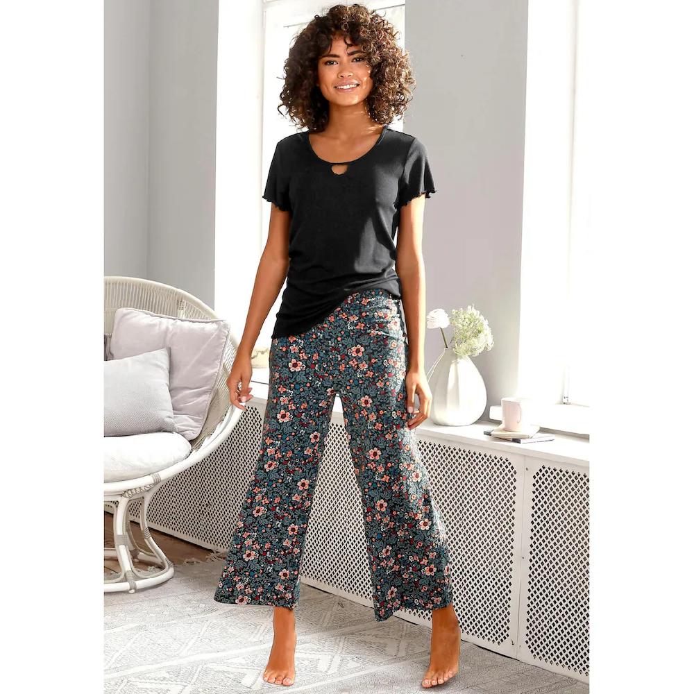 s.Oliver Pyjamahose im Allover-Muster mit elastischem Bund online bestellen Super Rabatt