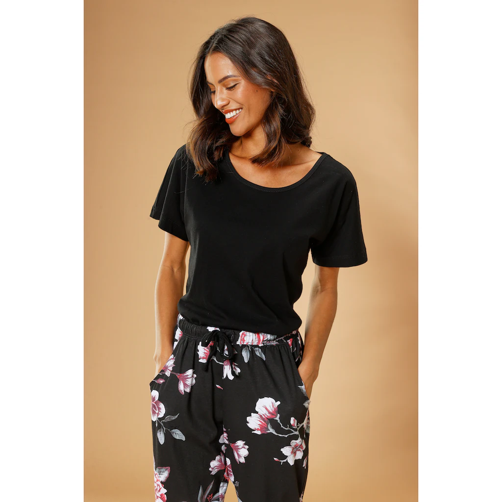 Vivance Dreams Pyjama (2 tlg.) mit Blumendruck ▷ für Outlet
