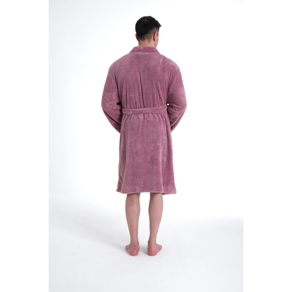 my home Unisex-Bademantel »Lillou Kimono ideal für Sauna & Spa Hotelbademantel Morgenmantel« (1 St.) kuschelig weicher Fleece für Damen und Herren XS-3XL günstig kaufen Hotsell