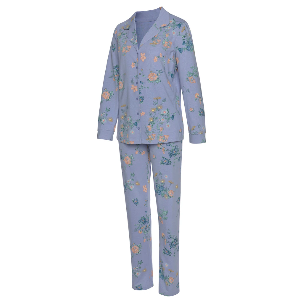 Vivance Dreams Pyjama (2 tlg.) mit Blumen Print online kaufen Blitzverkäufe