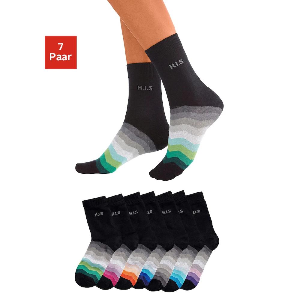 H.I.S Basicsocken (7 Paar) mit dezentem Logo online kaufen Bis zu 55% Rabatt