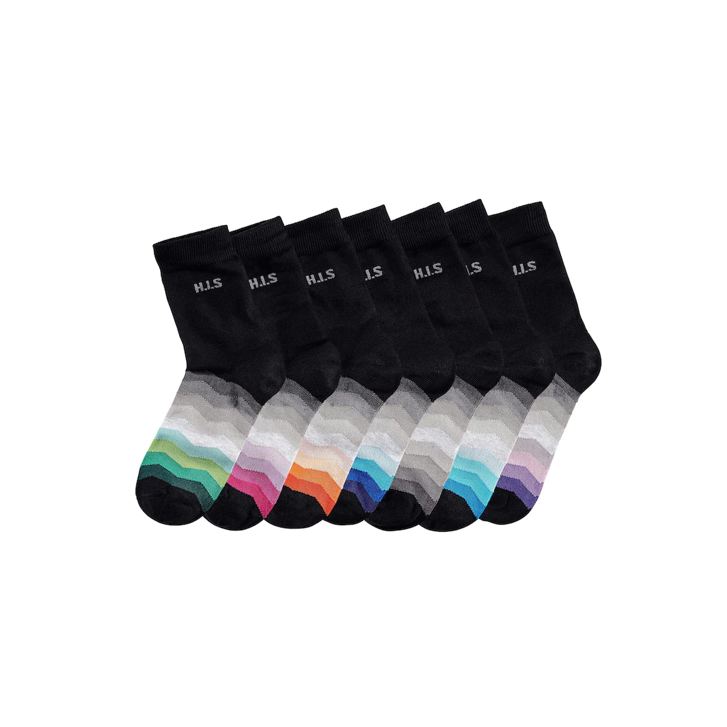 H.I.S Basicsocken (7 Paar) mit dezentem Logo online kaufen Bis zu 55% Rabatt
