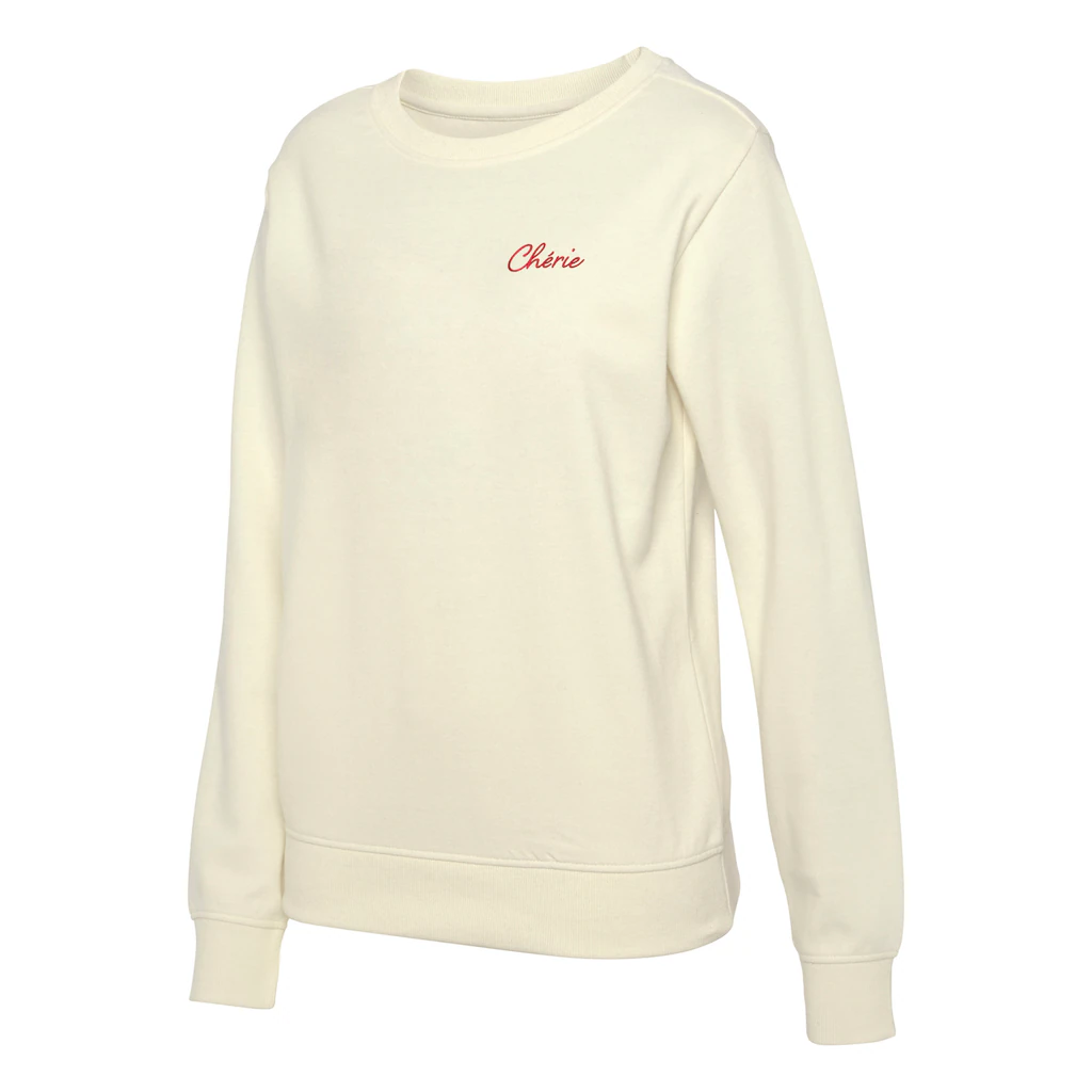 Vivance Sweatshirt (1 tlg.) Sweatshirt mit Frontprint Loungeanzug 50% Rabatt mit kostenlosem Versand