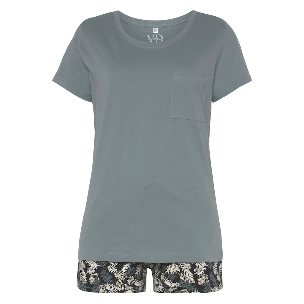 Vivance Dreams Pyjama (2 tlg.) mit schönem Naturprint online kaufen Fabrikladen