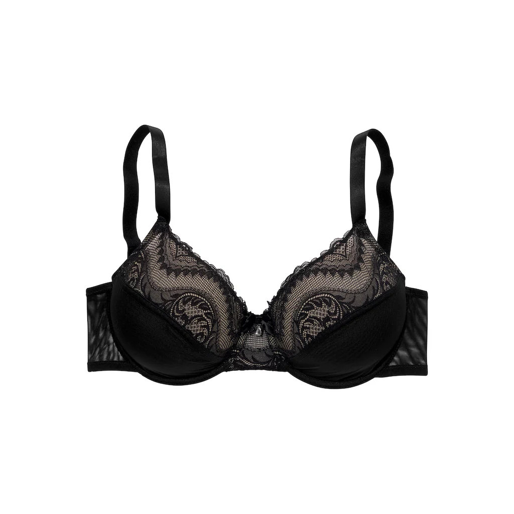 petite fleur gold Bügel-BH mit Obercup aus floraler Spitze sexy Dessous online bestellen Flash Sale