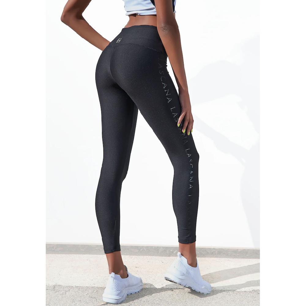 LASCANA ACTIVE Leggings mit glänzendem Logoschriftzug Exklusivangebot